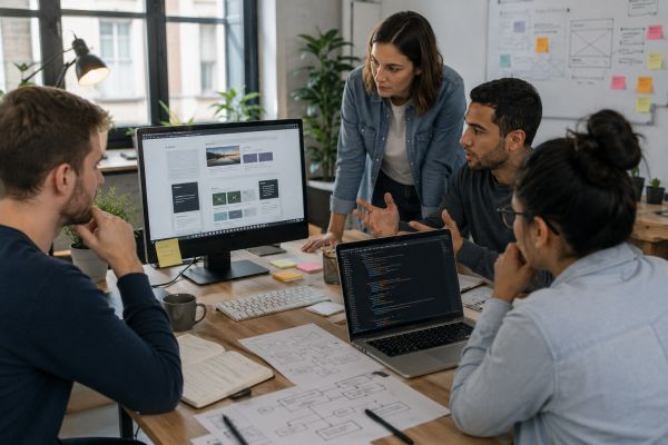 Agence web : mise au point du fonctionnement